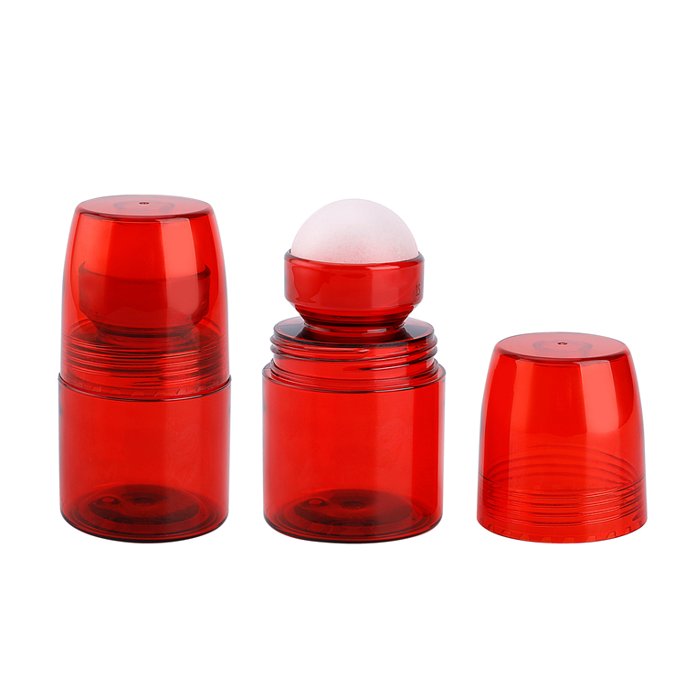 Rollo de plástico recargable de aceite esencial PETG de 70ml de color personalizado en botella desodorante, rollo de plástico en botella antitranspirante