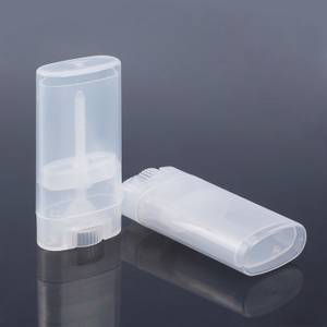 Torcedura libre de la muestra libre del óvalo plano del diseño especial encima del mini palillo del desodorante del plástico transparente 15g