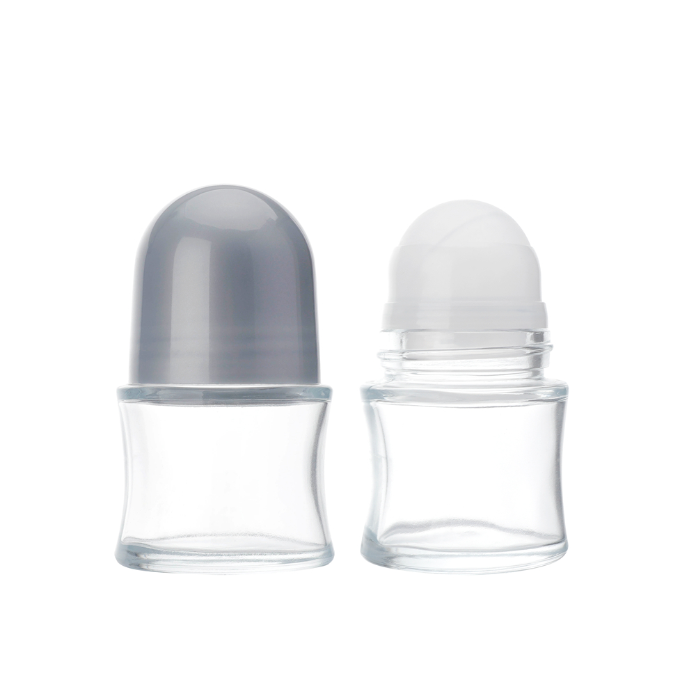 Embalaje cosmético personalizado vacío Deo Luxury Clear Roll-On Perfume Venta al por mayor Roll On Botellas, botella de perfume recargable Roll on